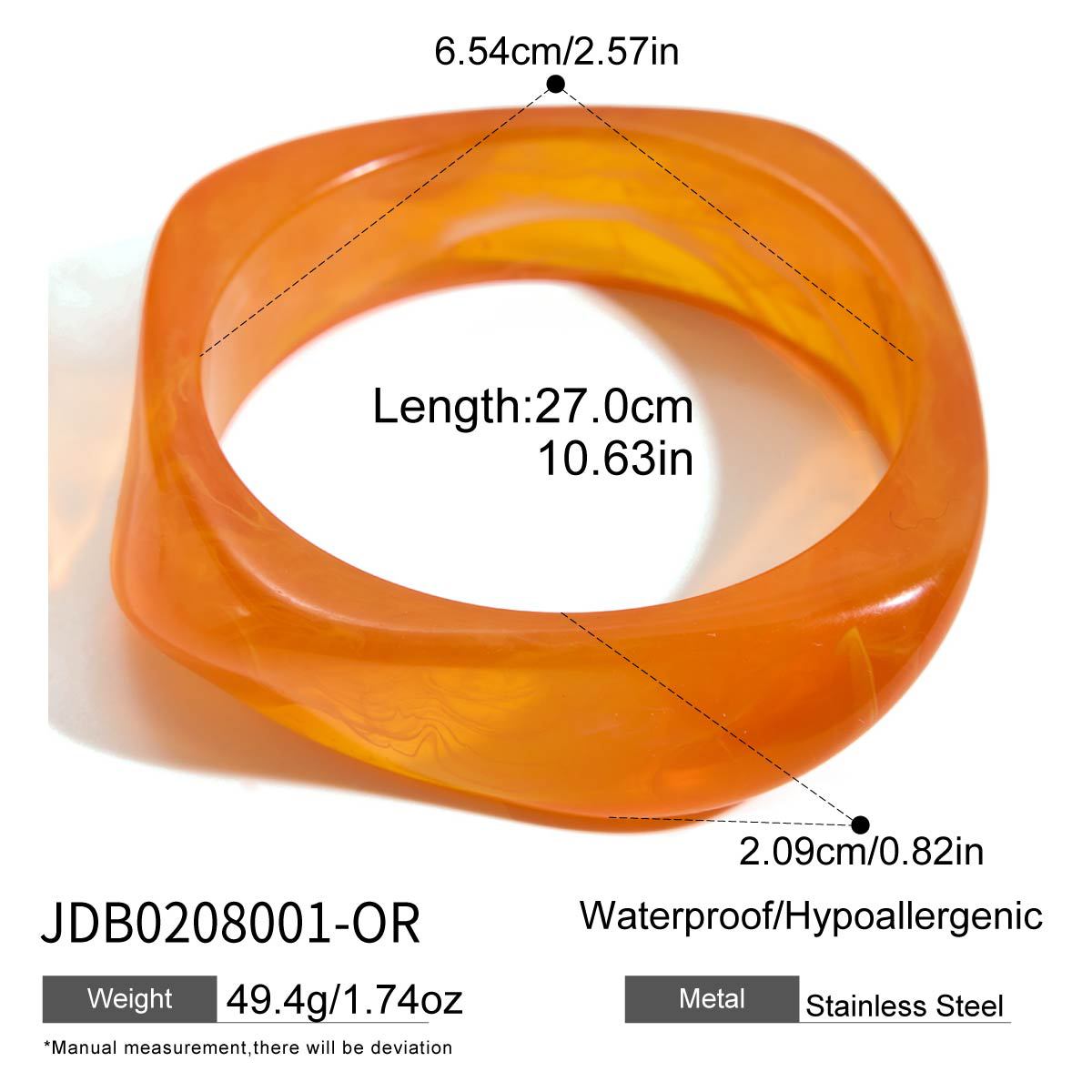 Resin Bracelet With A Vintage Niche Design - Jewelry & Watches