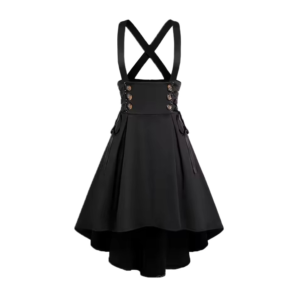 Women's Fashion Irregular With Personality Suspender Skirt