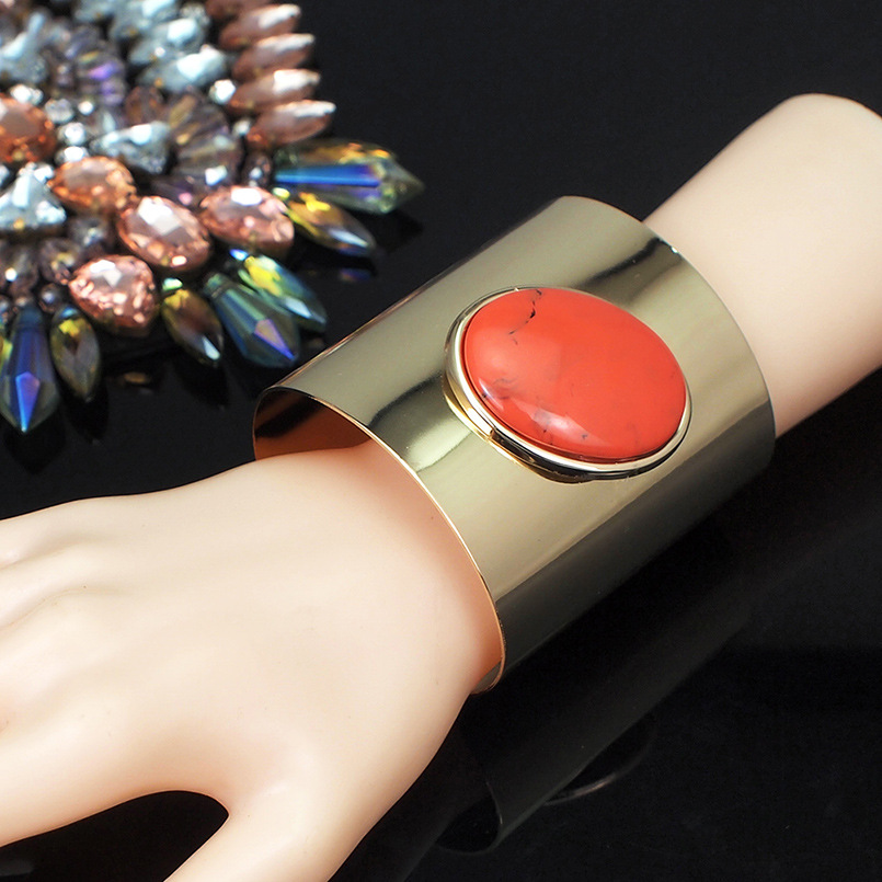Exaggerated Fashionable And Versatile Large Resin Bracelet