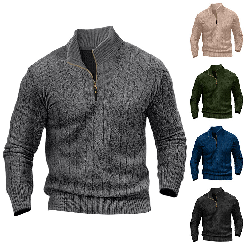 Men's Long-sleeved Sweater Casual Man - Picture 4 of 5