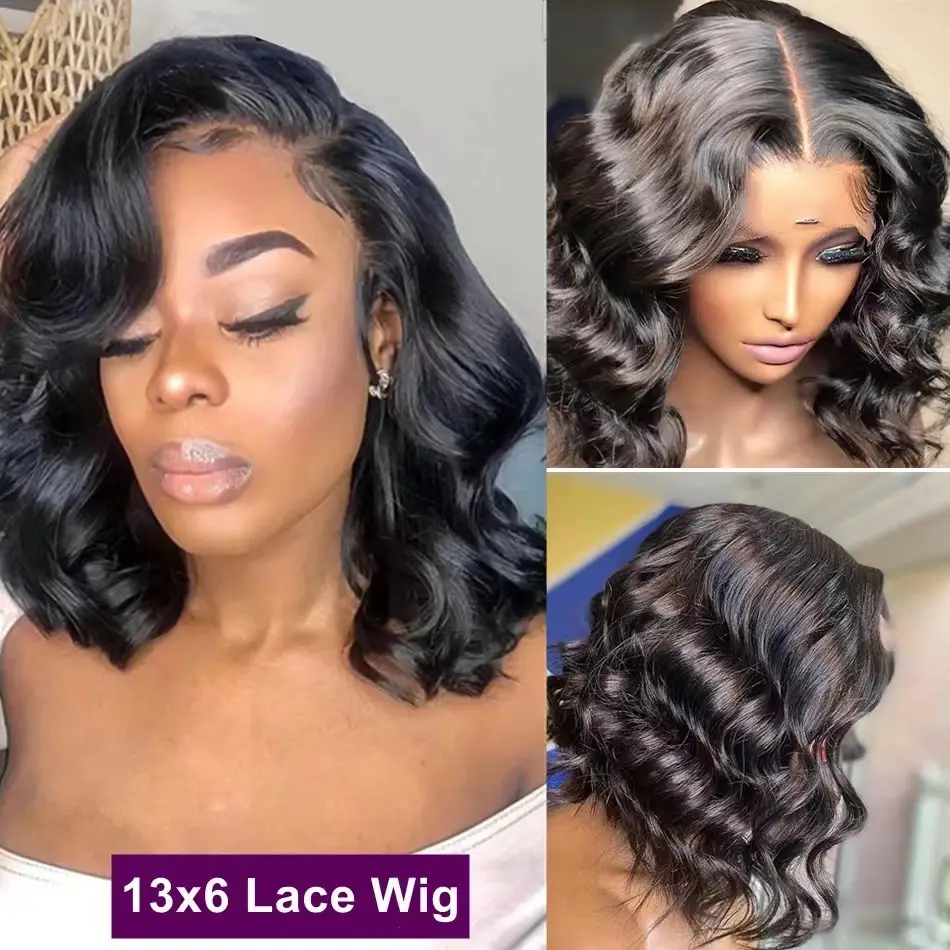 Front-lace European And American Fashion Short Curly With Big Waves Wig Cap