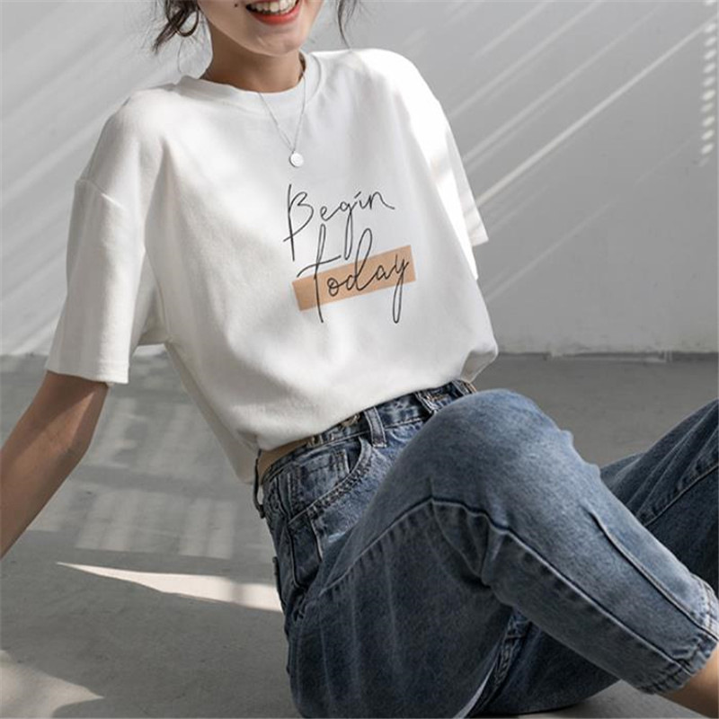 Title 5, European and American style round neck T-shirt