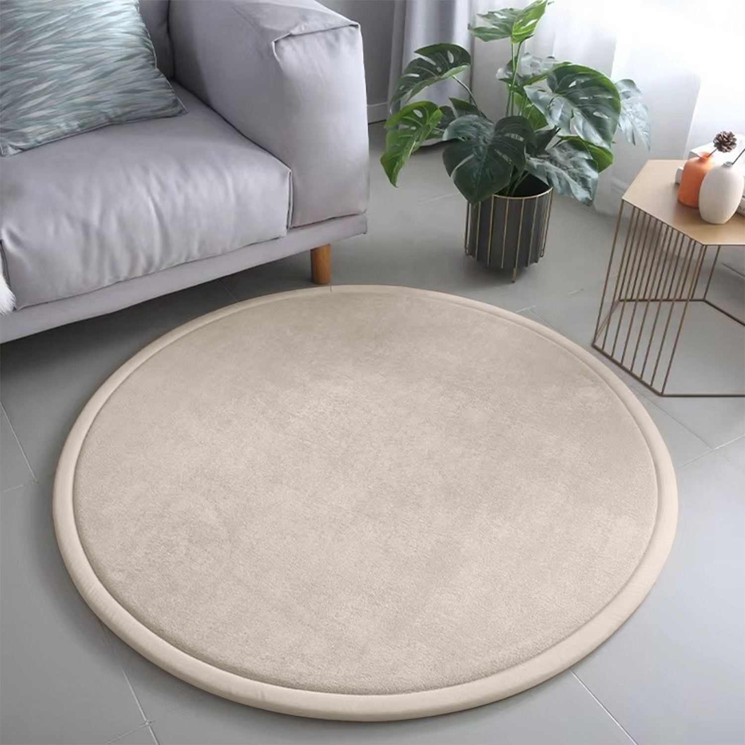 Round Thickened Sponge Floor Mat