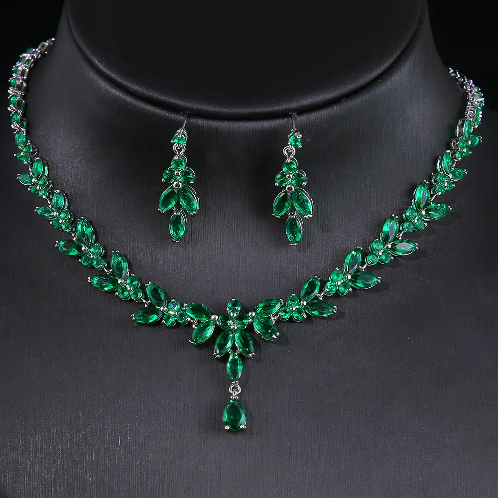 Elegant Long Horse Eye Water Drop Zircon