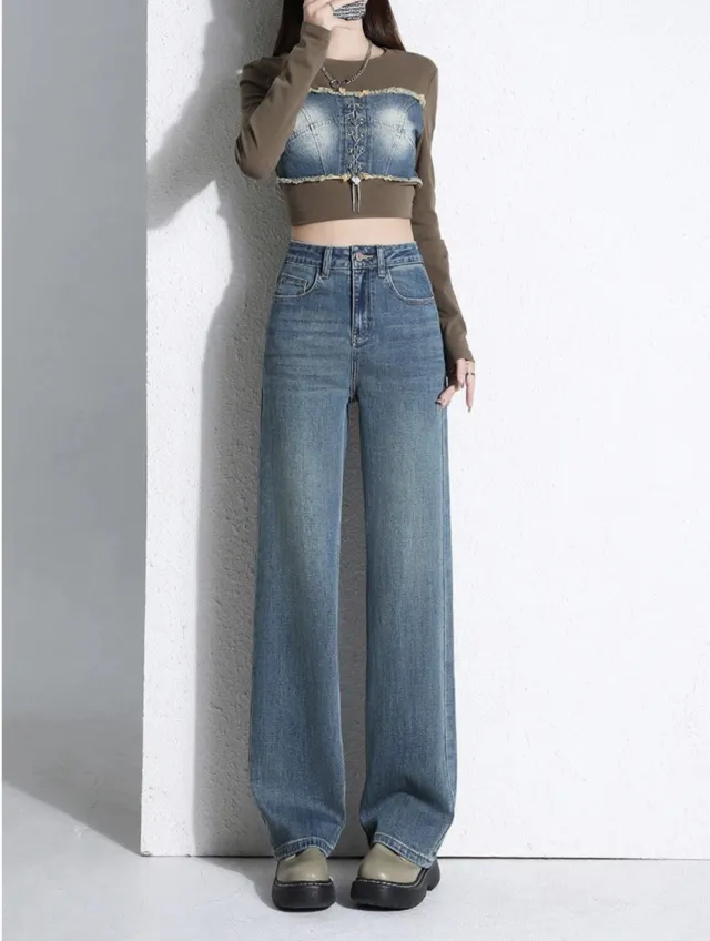Light Color All matching Jeans Women Berlin Blue - Shop at LoveMi