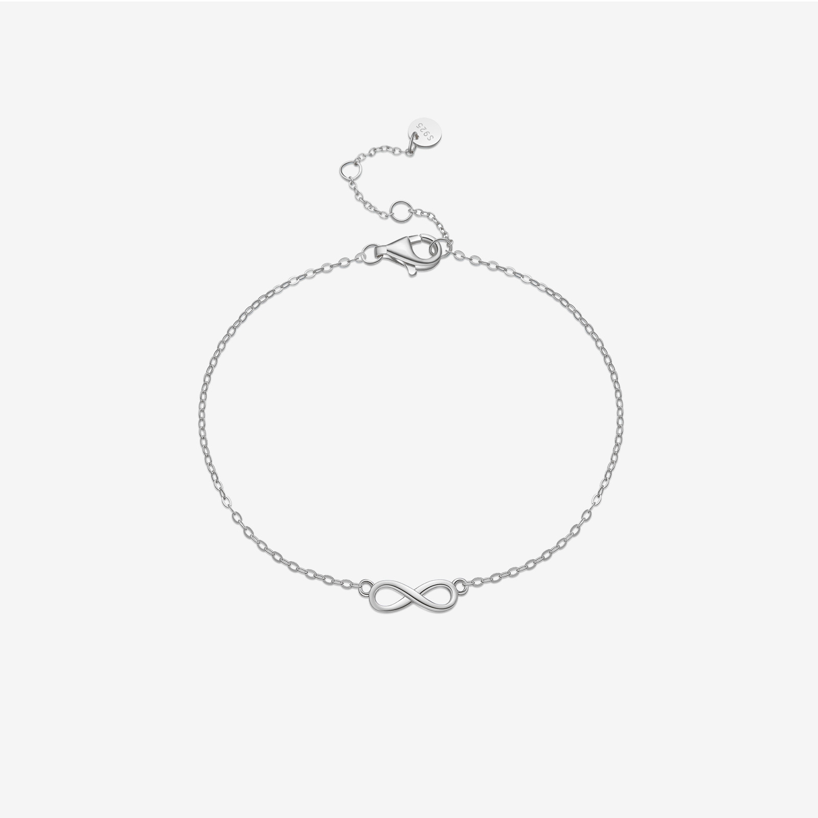 S925 Sterling Silver Horizontal 8-word Necklace Bracelet