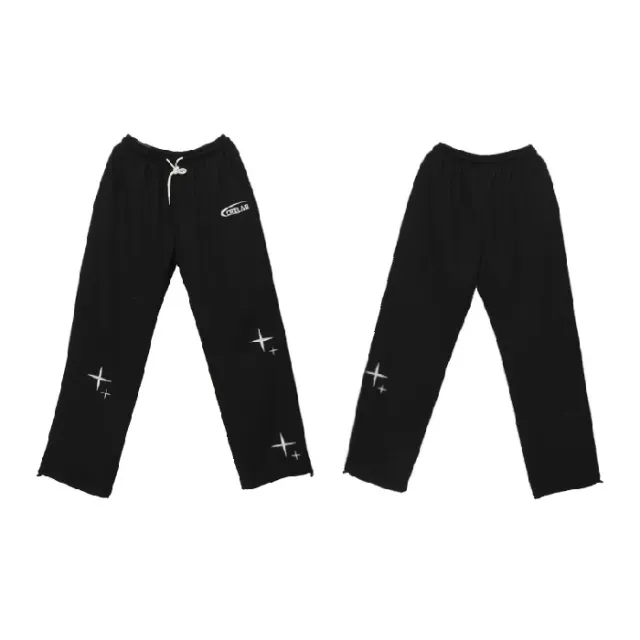 Women's Ankle tied Two purpose Sweatpants American Style Black - Shop at LoveMi