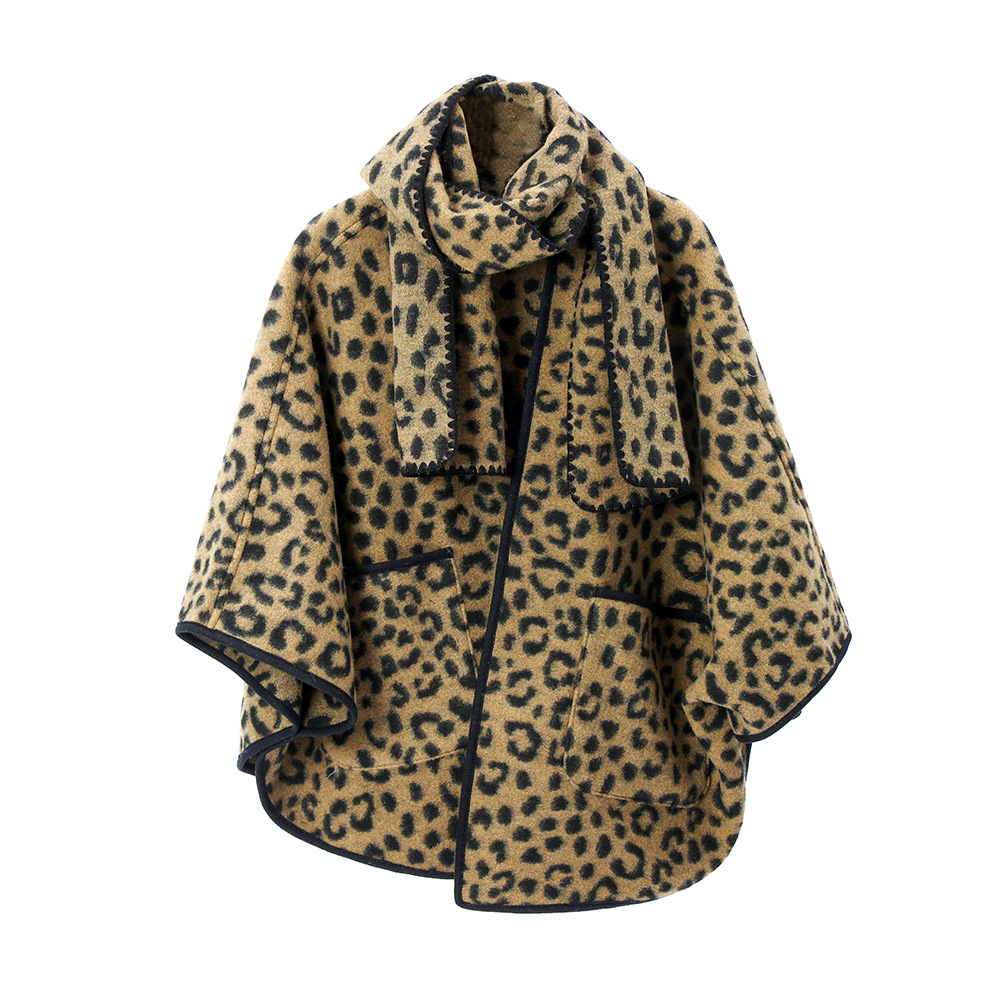 Scarf Leopard Print Dual-use Shawl