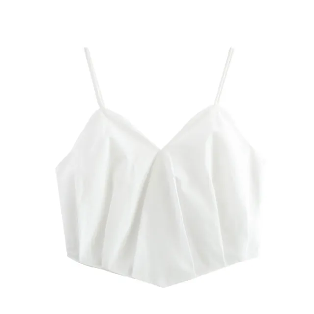 European And American Style French Fashion Heart shaped Button Closed Short Top - Shop at LoveMi