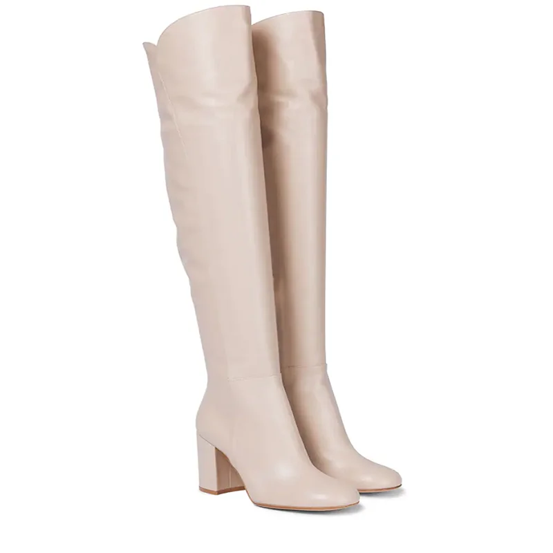 Title 4, Botas Femininas Over Knee de Salto Alto Grosso ...