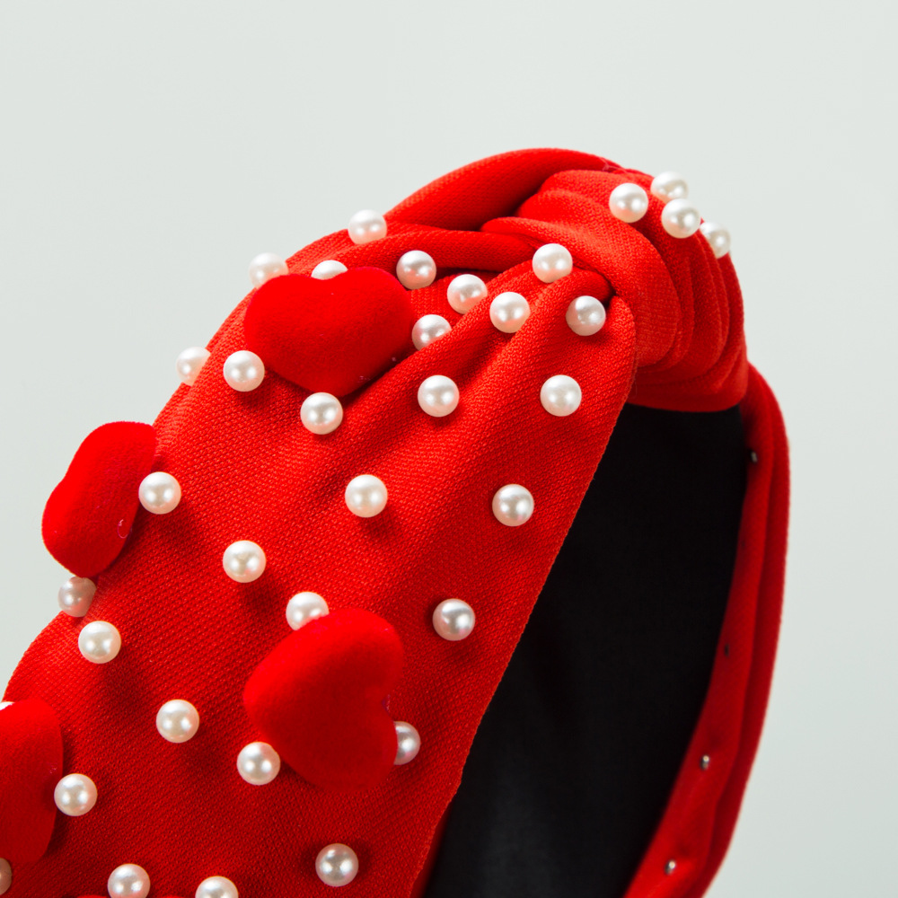Love Accessories Pearl Valentine's Day Headband — foto 8