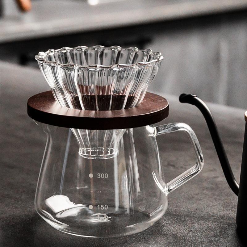 Thickened, Heat-resistant Borosilicate Glass Pour-over