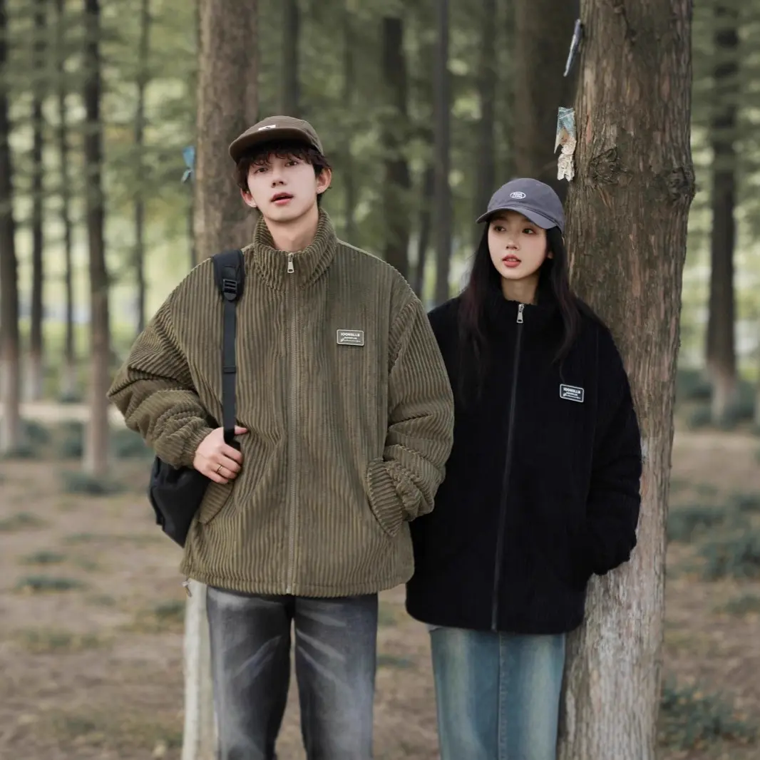 New Winter American-style Corduroy Cotton Coat