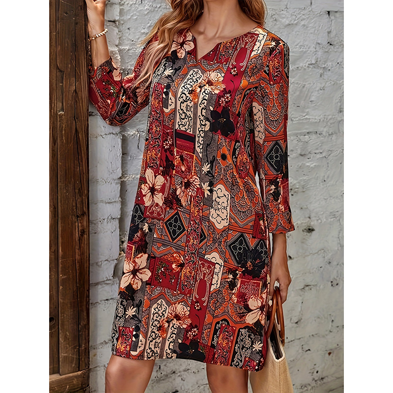 High-end Ice Silk Mother Dress For The Elderly Dress