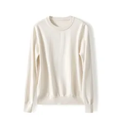 Autumn And Winter Half High Collar Loose Knitted Bottoming Shirt Sweater For Women - Apricot - View 1