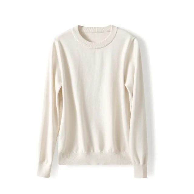 Autumn And Winter Half High Collar Loose Knitted Bottoming Shirt Sweater For Women Apricot - Shop at LoveMi