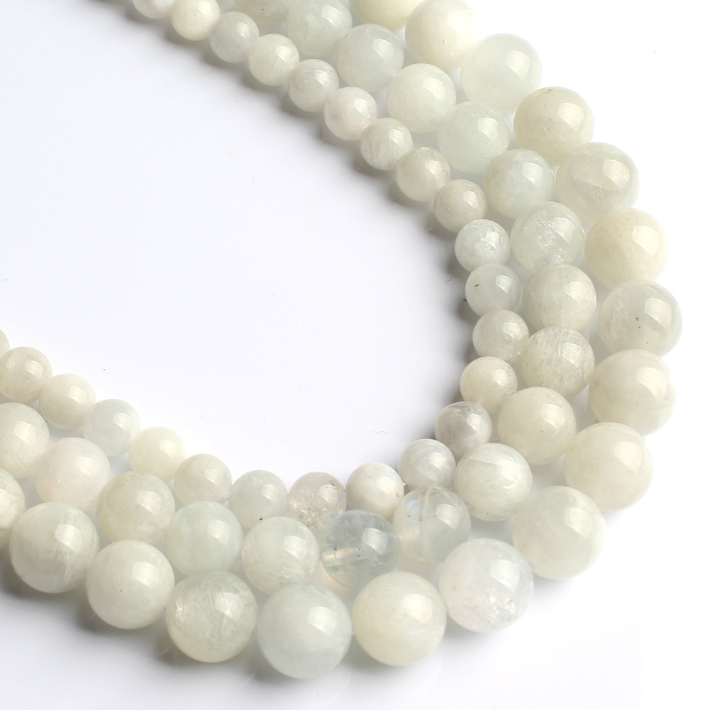 White Blue Moonstone Jewelry Bead Accessories