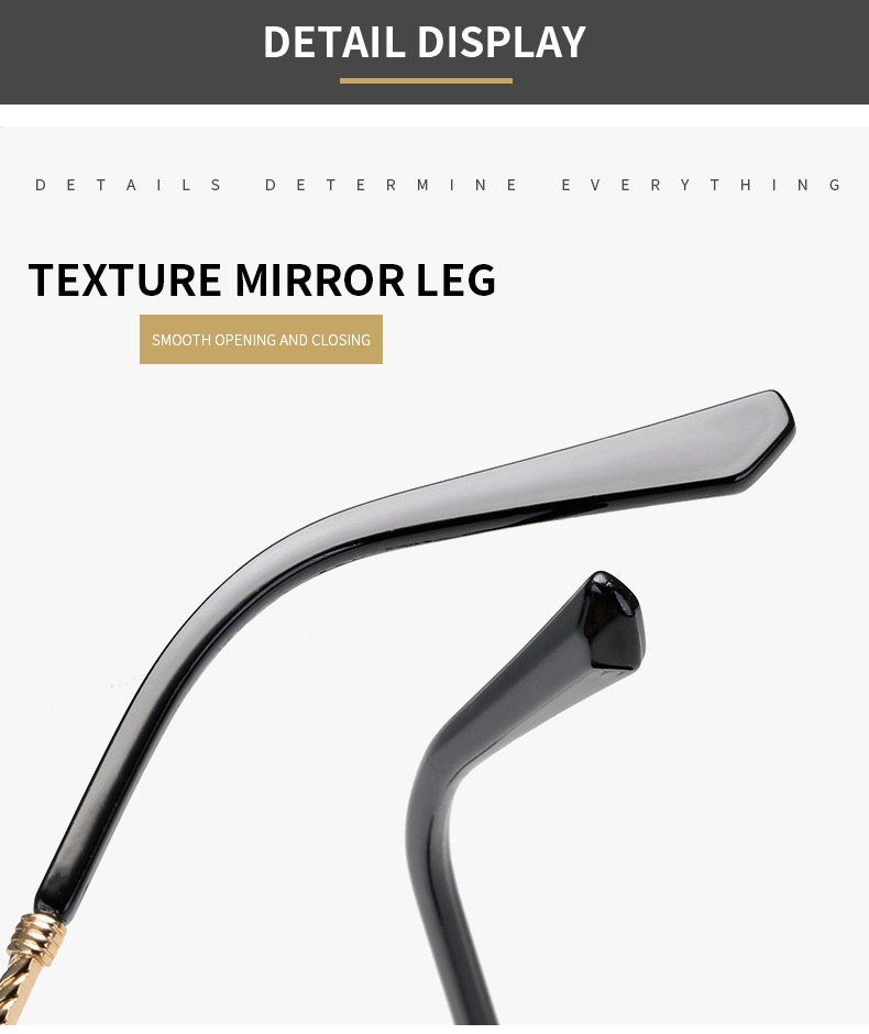 Frameless Personality Square Sea Sunglasses Comfortable Sun Glasses - Image 14