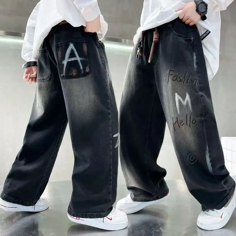 Children's Jeans Korean Style Spring And Autumn