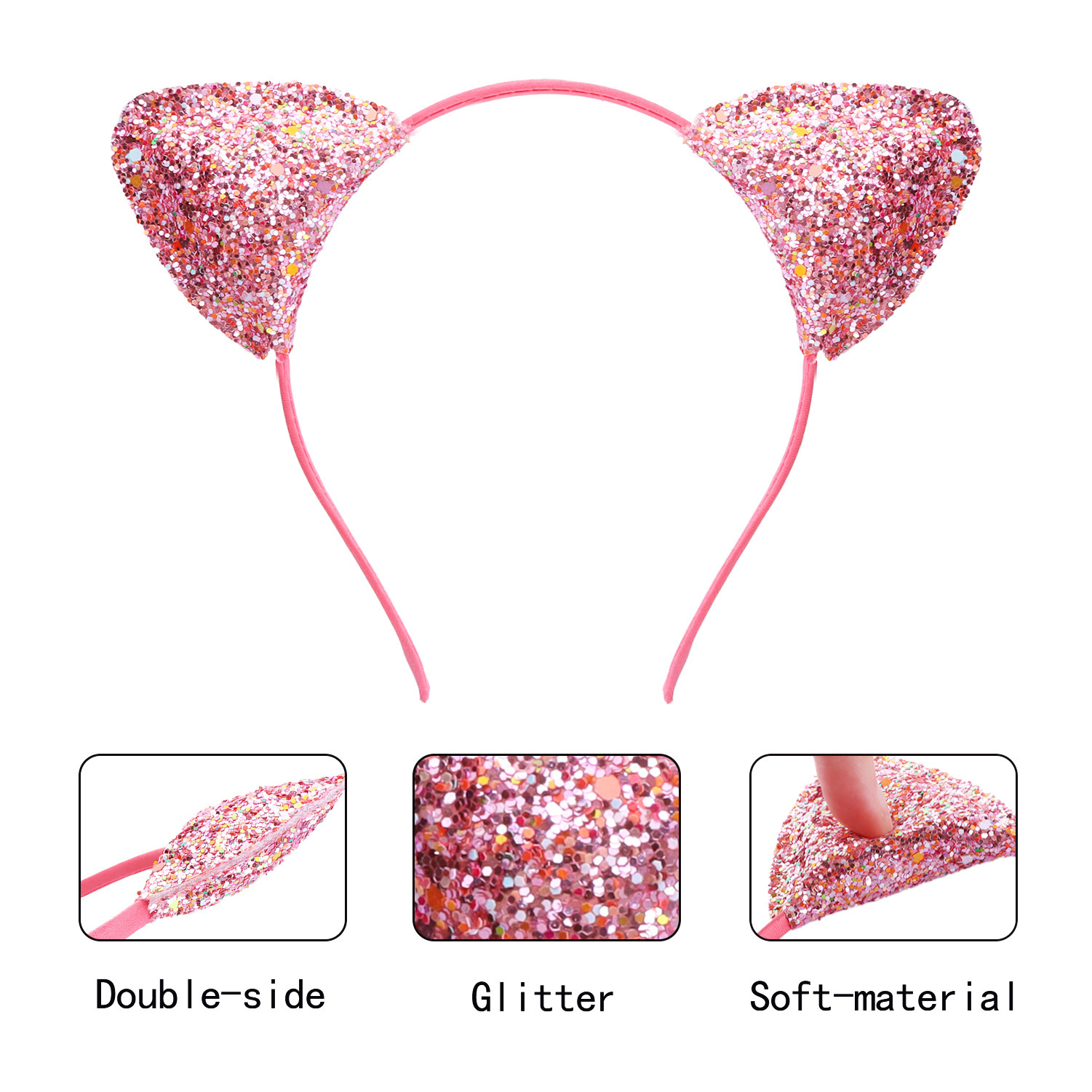 Cat Ear Color Headband Ear Ladies' Hair Pin 3
