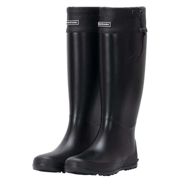 Stocking Slim Fit High top Casual Rain Boots Black - Shop at LoveMi