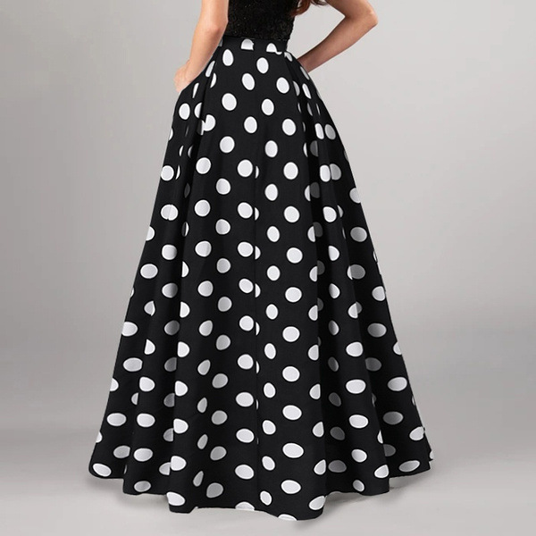 Women's Skirt Retro Dots Large Swing Dress
