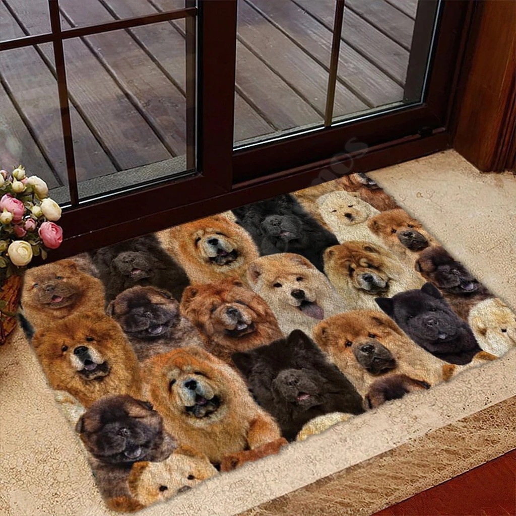 Hot Selling Product Home Door Mat Fashion 3D Digital Dog Printing Rectangular Mat Wholesale Customization