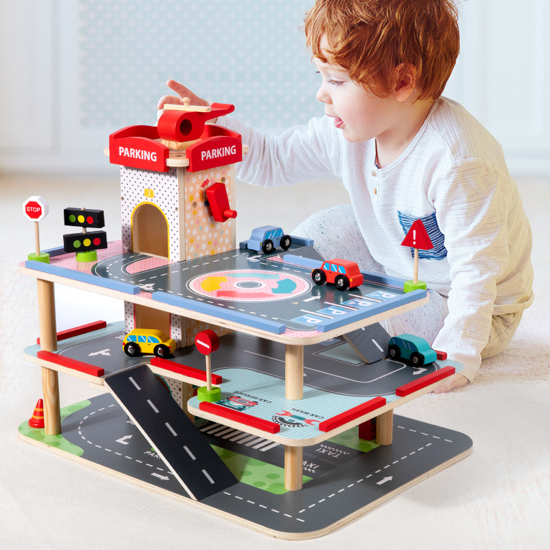 Large-Sized Car Parking Lot Assembly Track Puzzle Toy 4