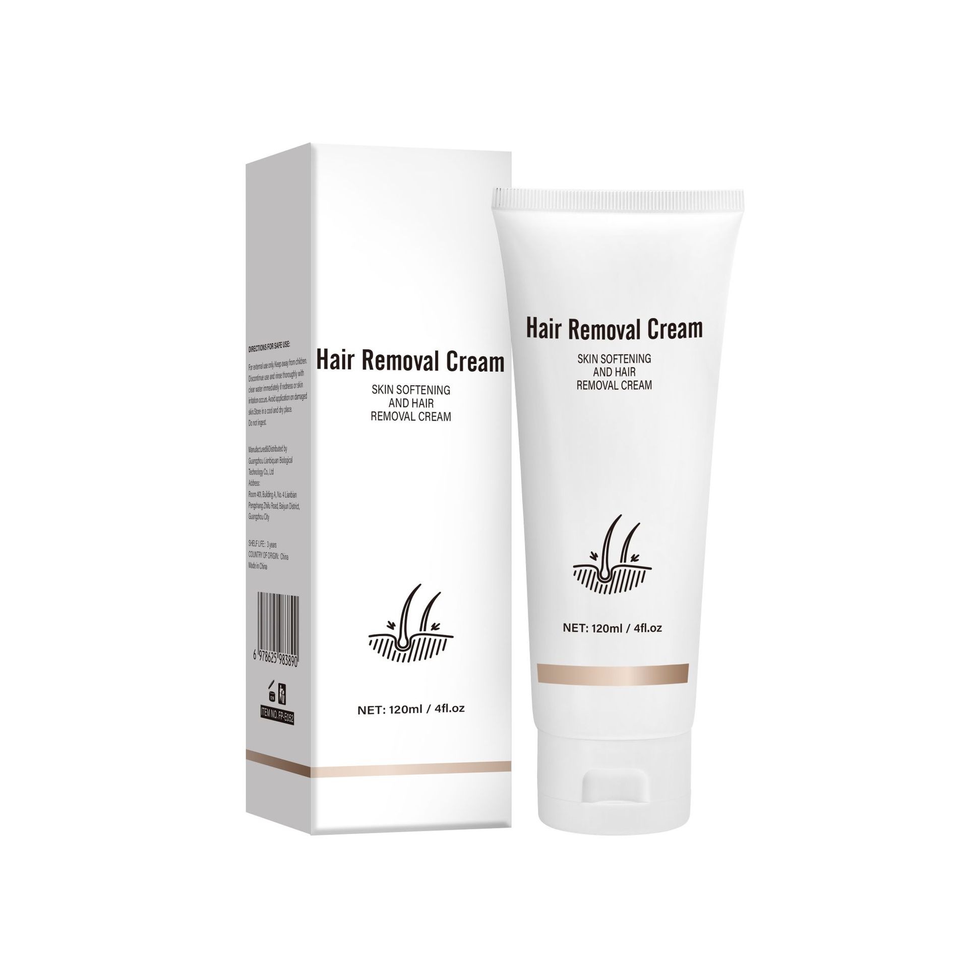Skin-softening Hair Removal Cream Rose Fragrance