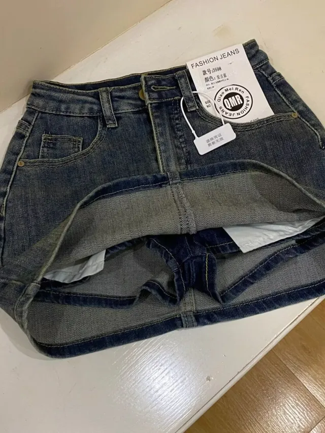 Retro Blue High Waist Slimming Denim Skirt For Women Retro Blue - Shop at LoveMi