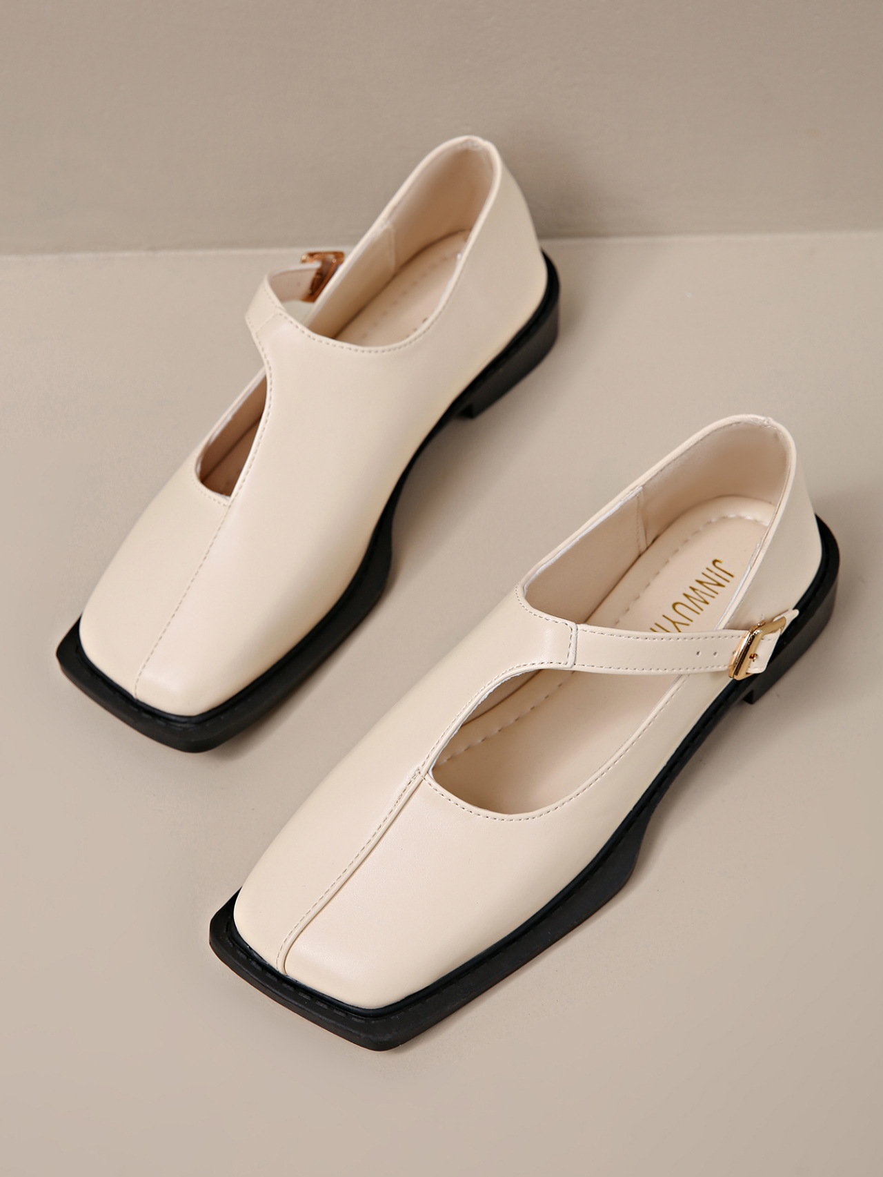 Square-Toe Low-Cut Flats, picture 6 of 6