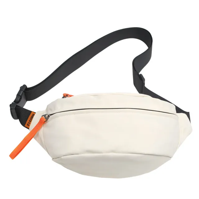 Casual Crossbody Sports Lightweight Leather Belt Bag White - Shop at LoveMi