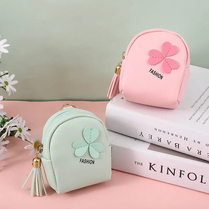 Japan and South Korea Cute Coin Purse Leather Girl