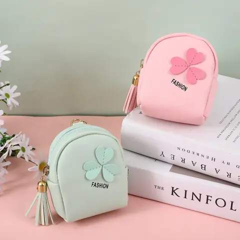 Japan and South Korea Cute Coin Purse Leather Girl