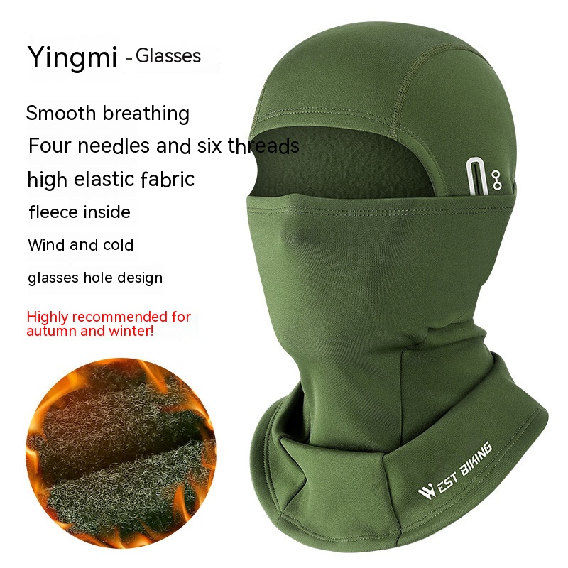 Thermal Headgear Fleece Cycling Mask With Eyehole — foto 7