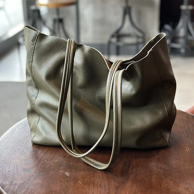 Full-grain Leather Casual Minimalist Shoulder Bag