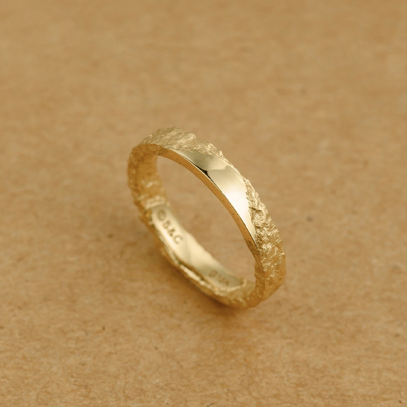 Simple Erosion Ring Minority Fashion Gold