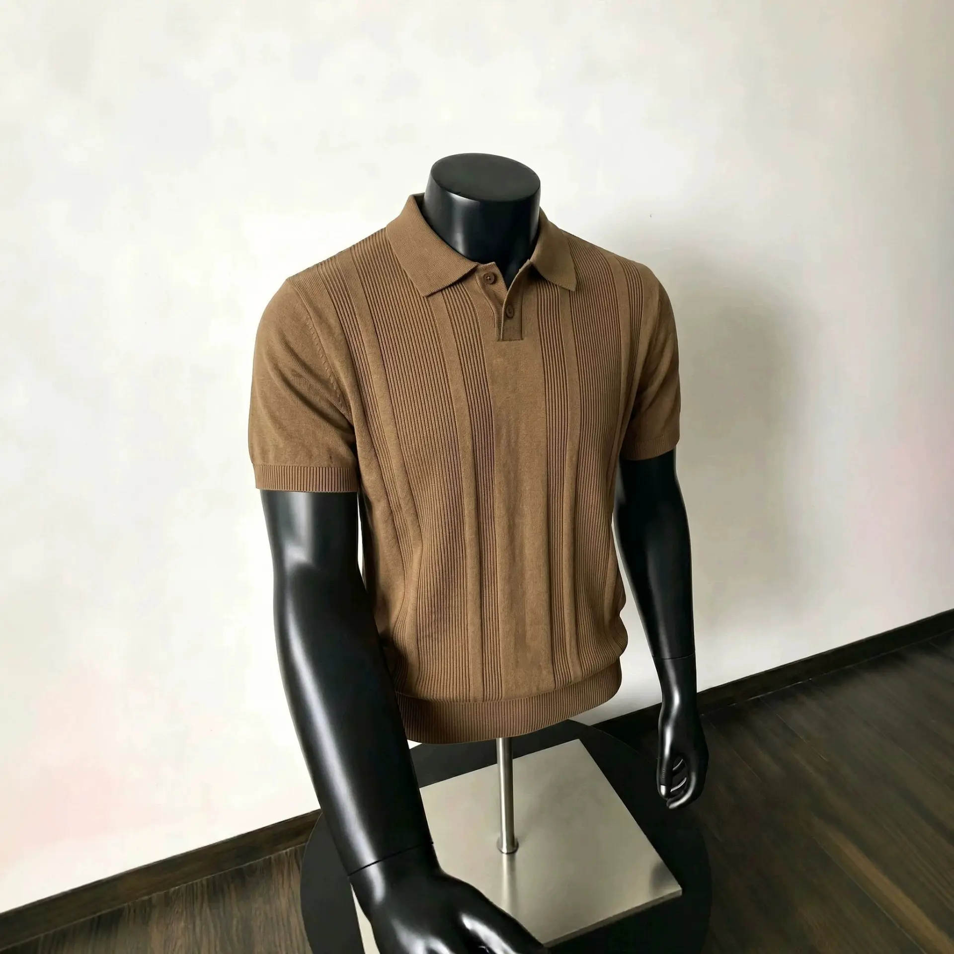 Italian-style Old-money-look Knitted Short-sleeve Polo Shirt