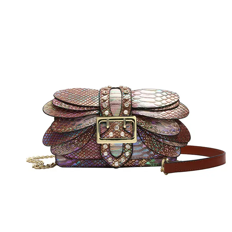 Studded Chain Shoulder Crossbody Bag