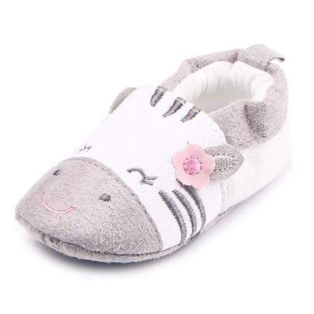Cartoon Soft Sole Elastic Belt Can Not Drop Shoes Baby Shoes Gray - Shop at LoveMi