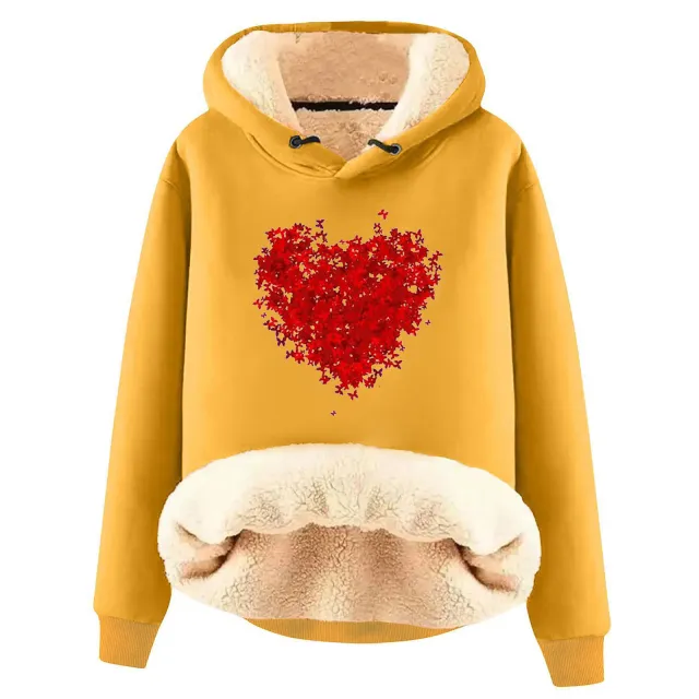 European And American Hooded Sweater Fleece Lined Padded Warm Keeping Loose Hooded Pullover 15 Style - Shop at LoveMi