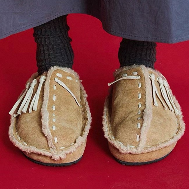 Retro Tassel Colorblock Bocca Shoes