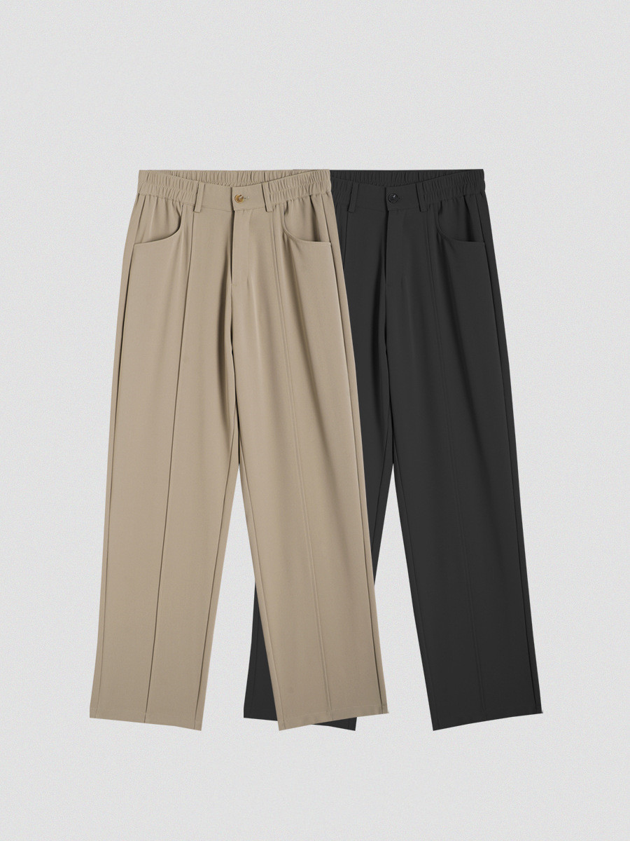 Trendy Solid Color Casual Pants Men