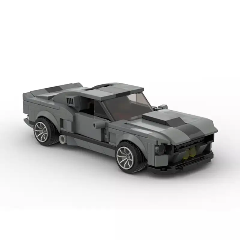 Building Blocks Shelby GT500 Elinor 8-grid Car Assembled Toys