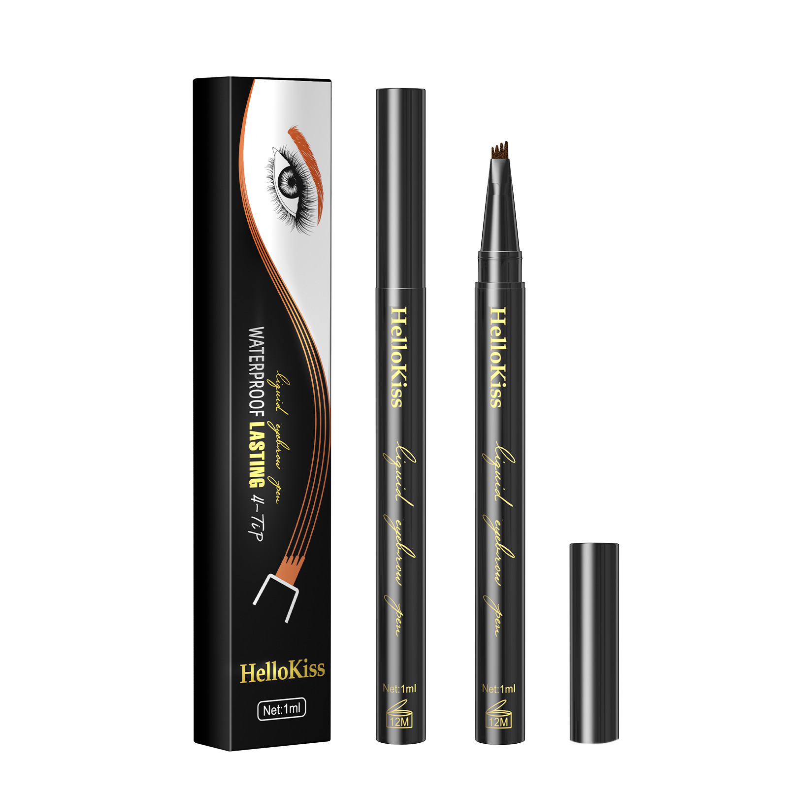 Hellokiss Four-fork Water Waterproof Wild Ultra-fine Eyebrow Pencil Eyebrow Pencil 3