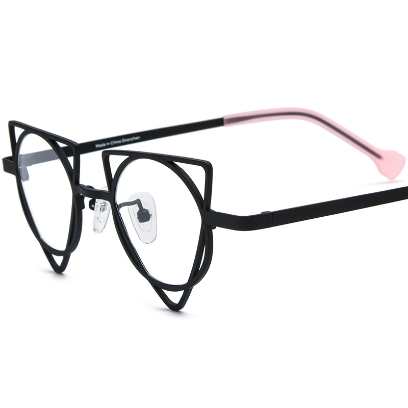 Colored Cat-eye Ultra-light Pure Titanium Myopia Glasses - Image 8