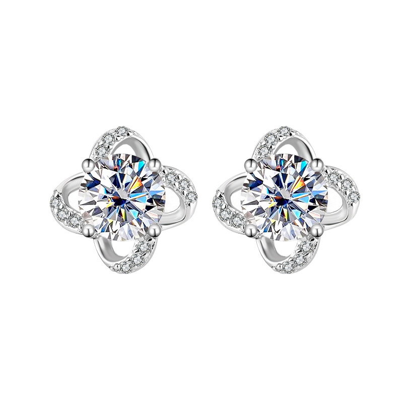 Ear Studs Simple Graceful Moissanite