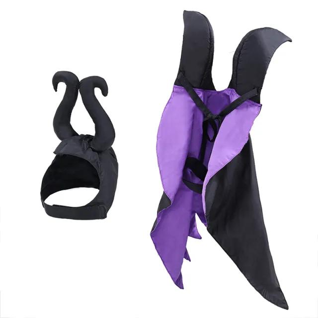 Halloween Dog Cloak And Hat Pet Clothing Black - Shop at LoveMi