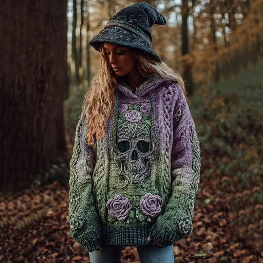 Autumn And Winter Relaxed fit Hoodie Top Casual Drop shoulder Vintage Printed Sweater Wyut15490 - Shop at LoveMi