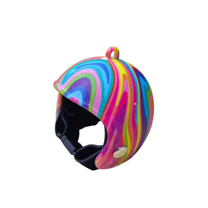 Rainbow Pet Helmet